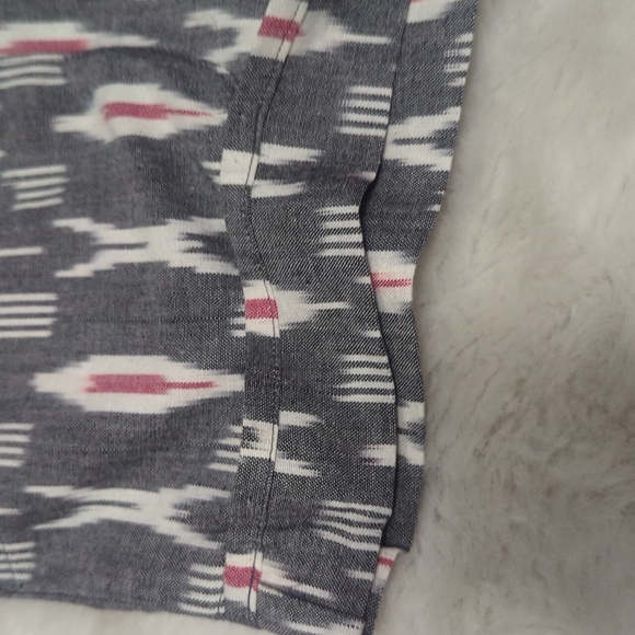 PASSION LILIE  "Betty" Ikat Chambray Shorts ~ NWT - Picture 6 of 13